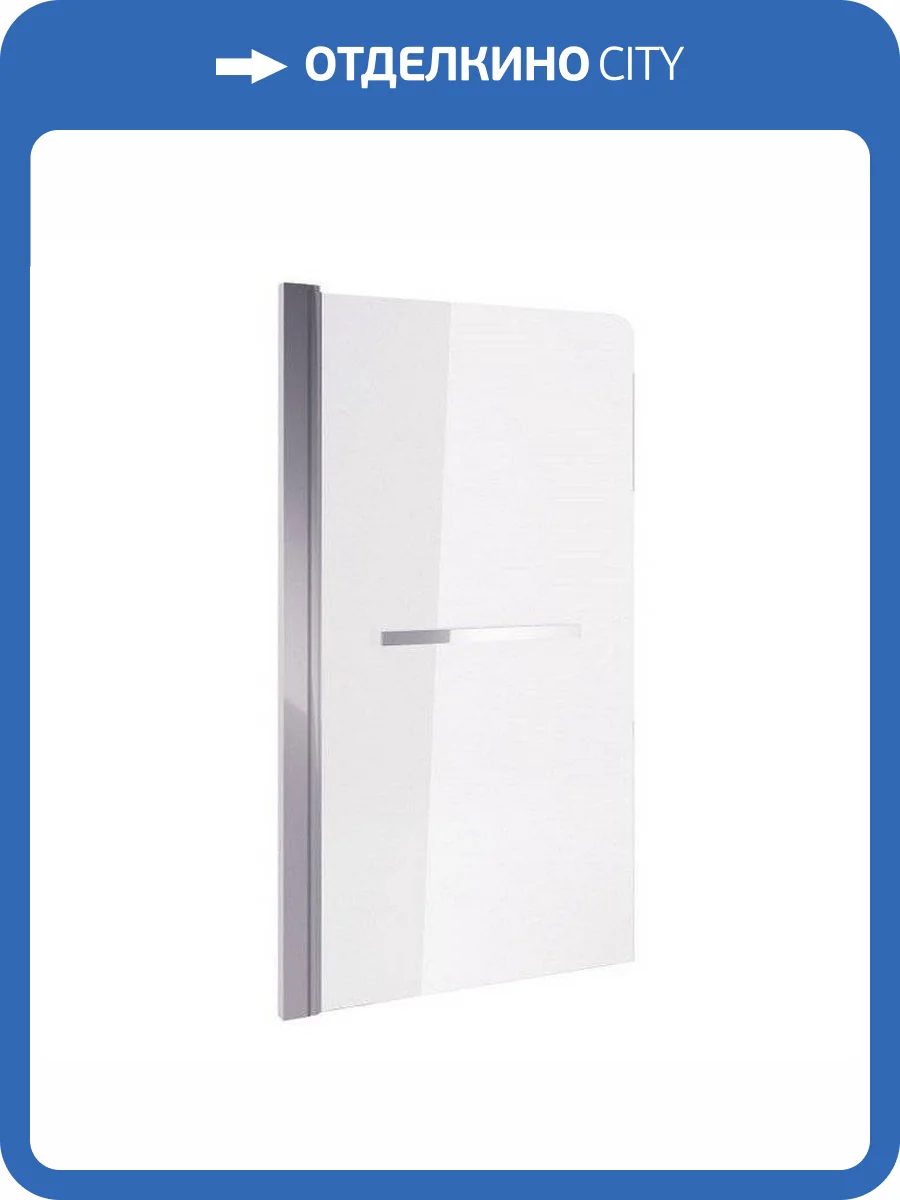 Шторка для ванны EXCELLENT Серия 900 73 см (хром) с полотенцедержателем фото 5