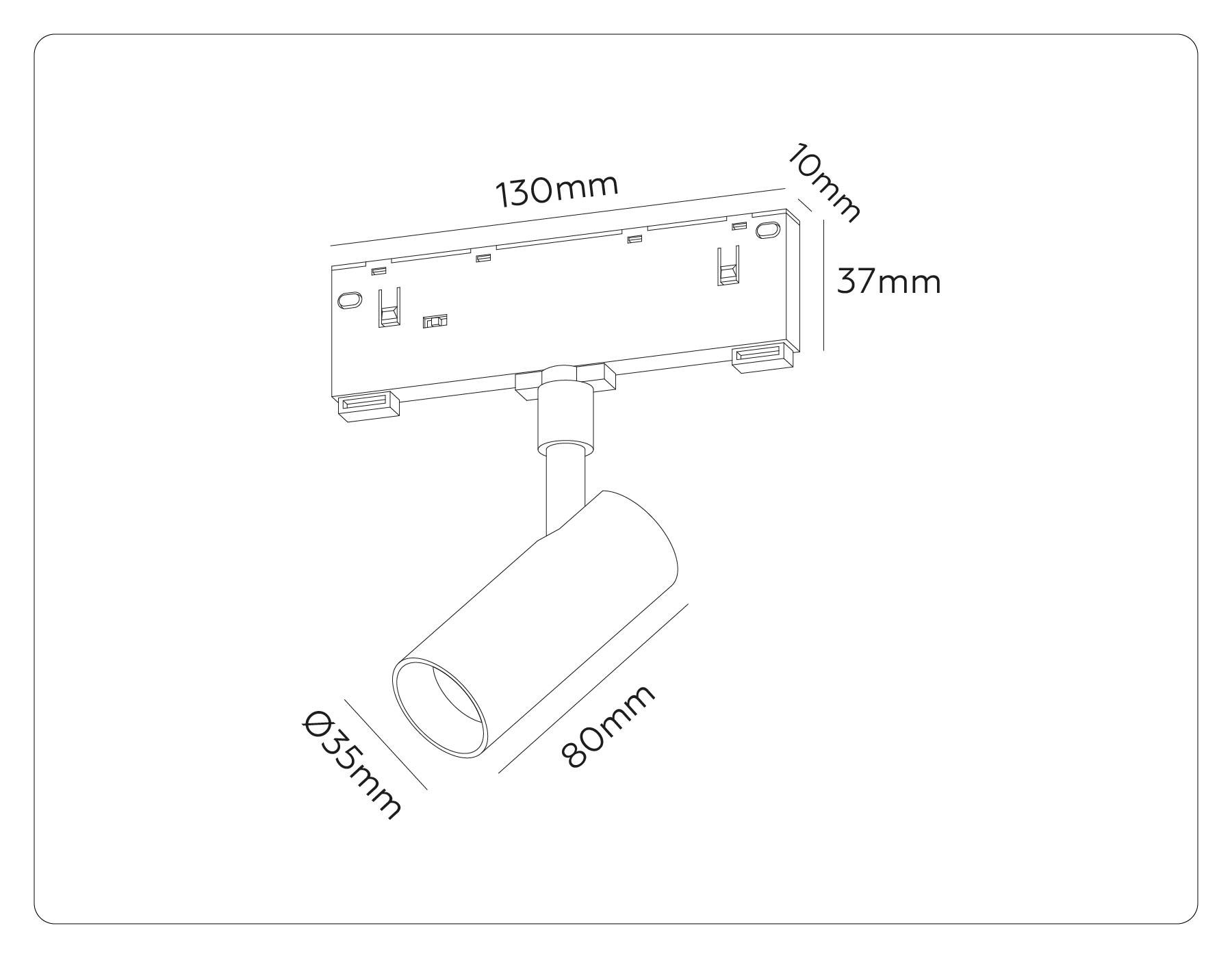 Трековый светодиодный светильник Ambrella light Track System GL2301 фото 7