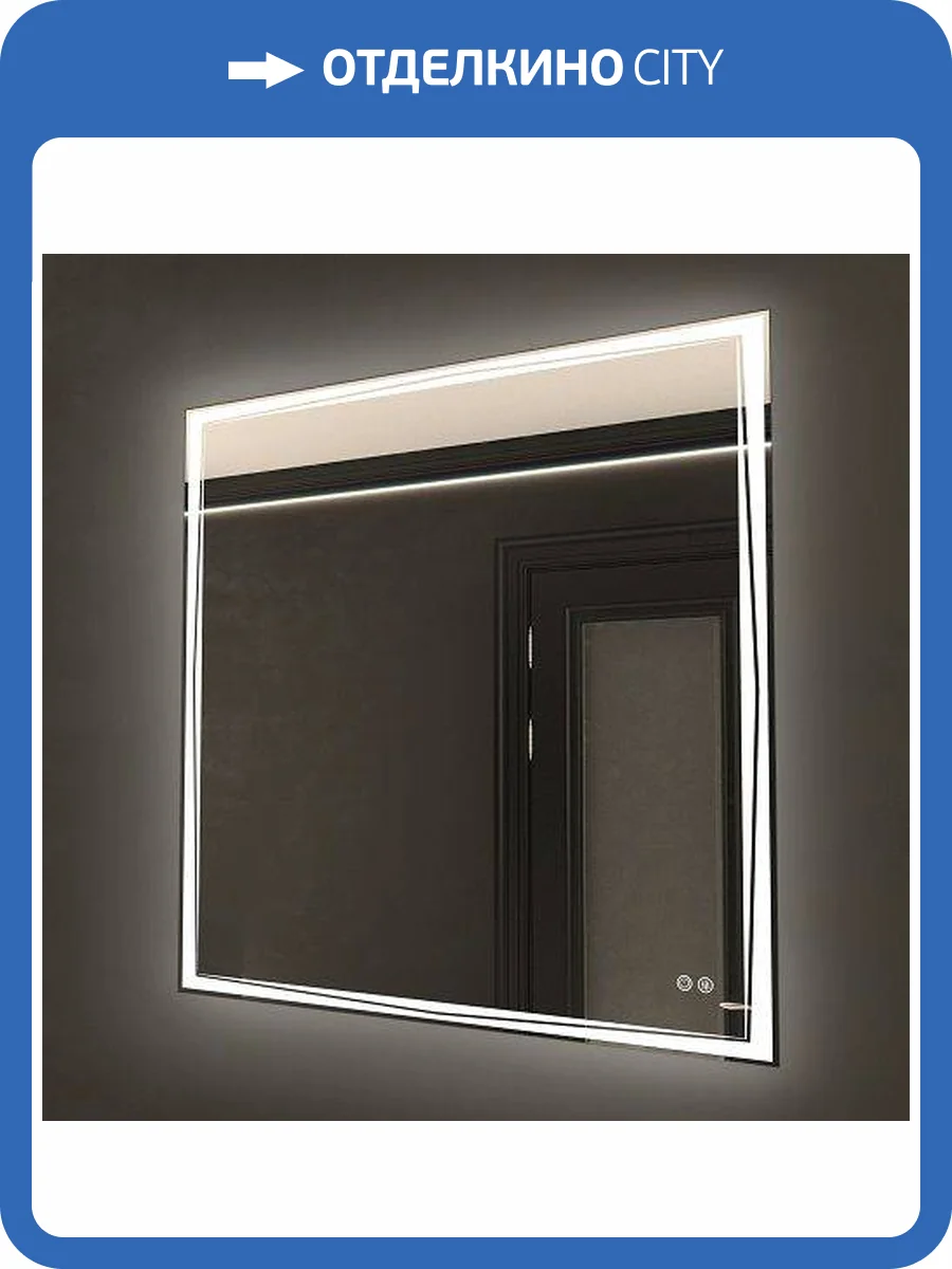 Зеркало с подсветкой и подогревом Art&Max Firenze 800x800" AM-Fir-800-800-DS-F-H фото 3