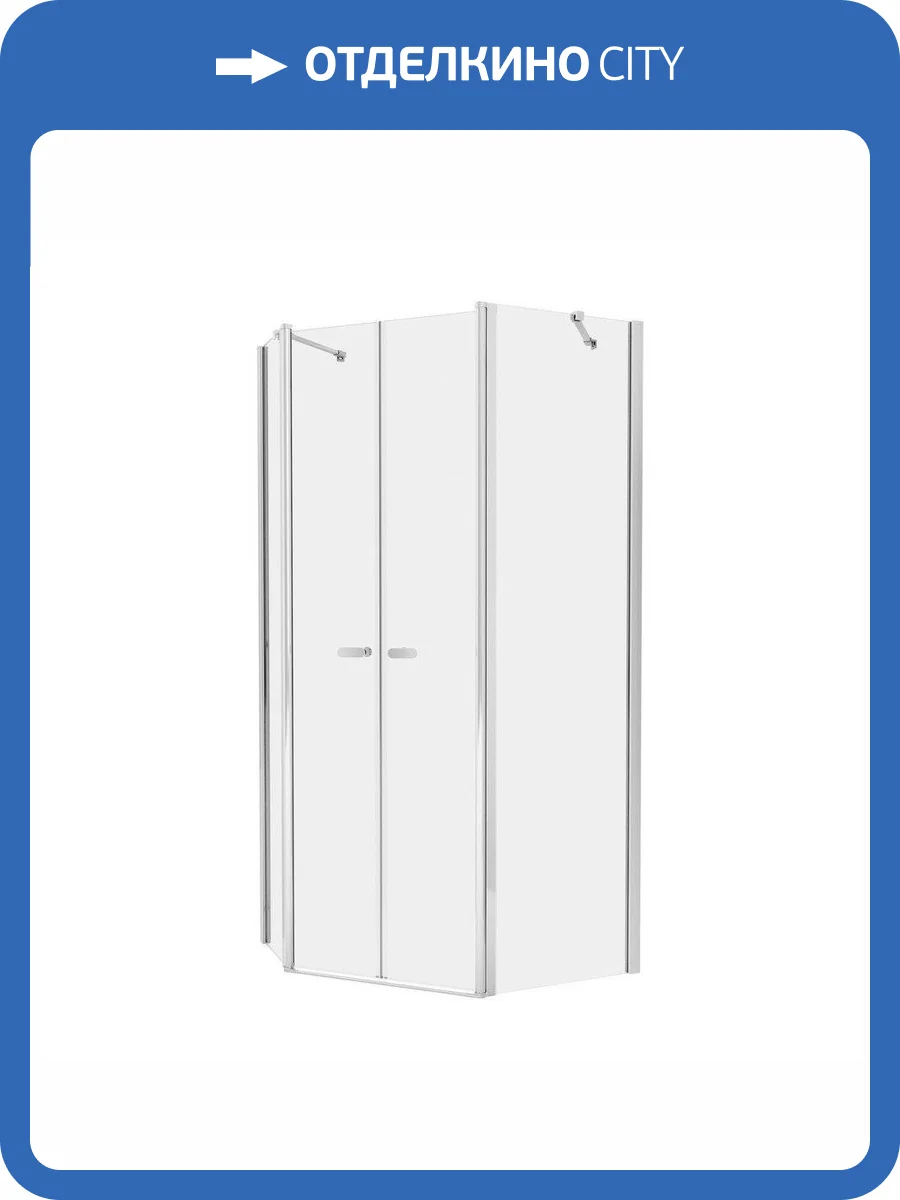 Душевое ограждение NEW TRENDY NEW SOLEO  100x80x195 K-0611 (хром) фото 8