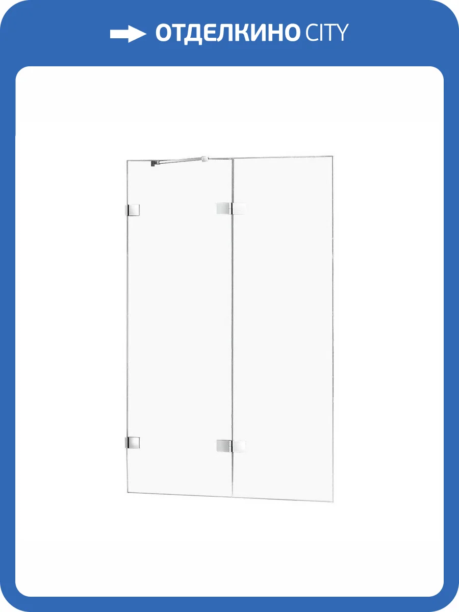 Шторка для ванны NEW TRENDY AVEXA 100 см EXK-1954 L (хром) фото 9