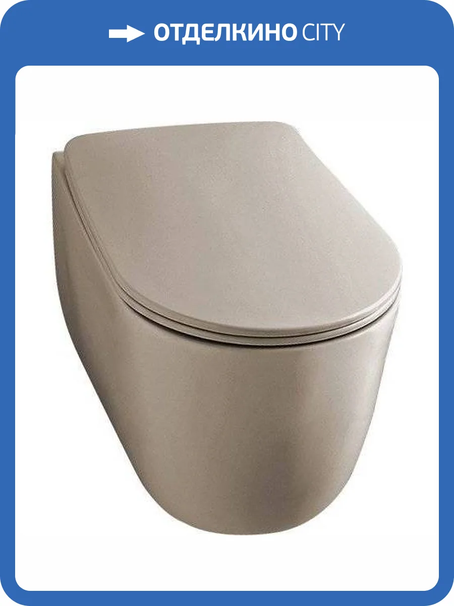 Унитаз подвесной Kerasan Nolita 531481 nocciola mat фото 5