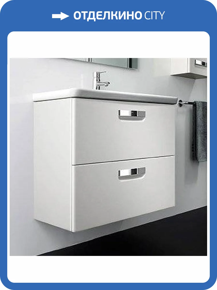 Тумба с раковиной Roca Gap 60 белый глянец фото 11