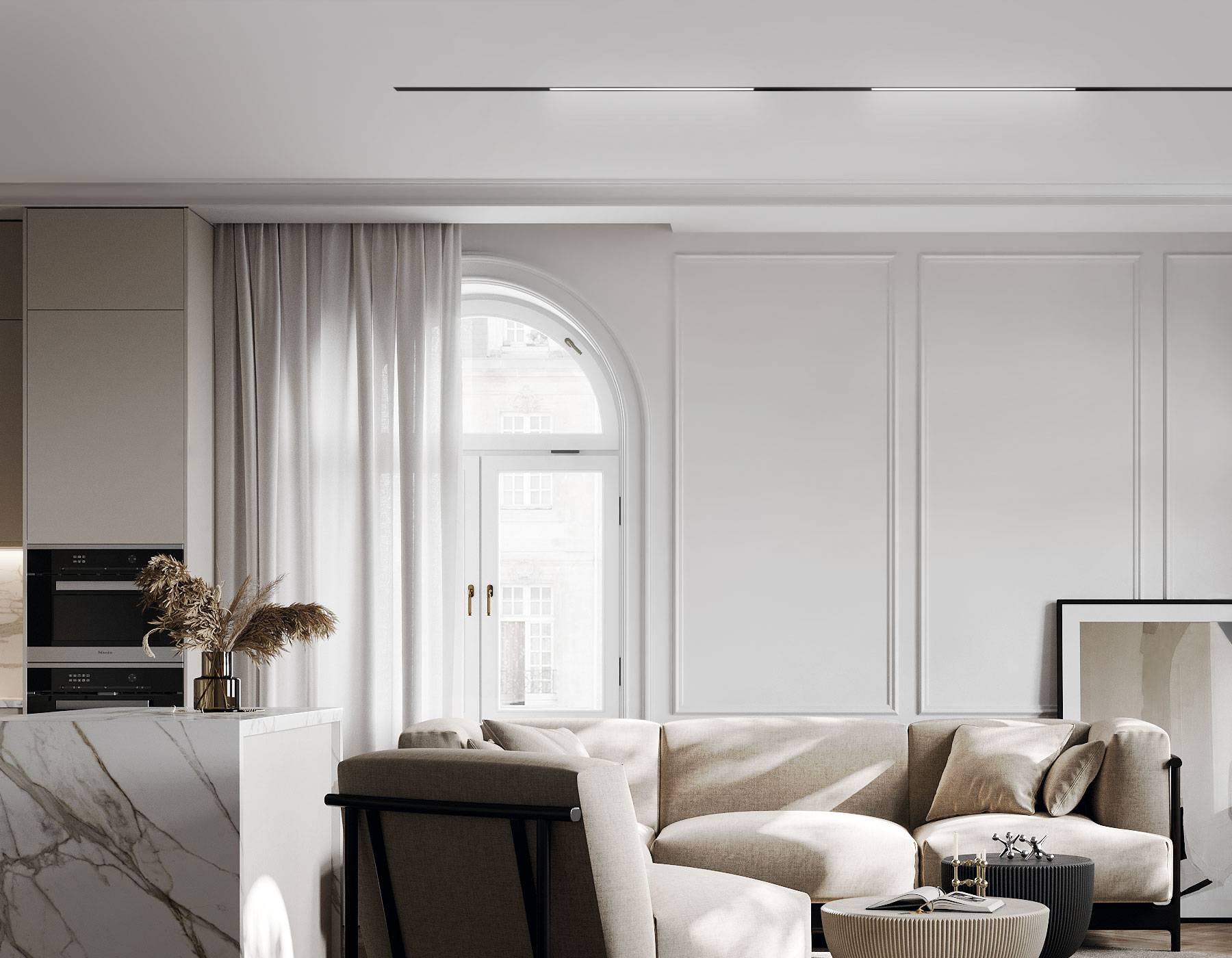 Трековый линейный светодиодный светильник Ambrella light Track System GL2325 фото 5