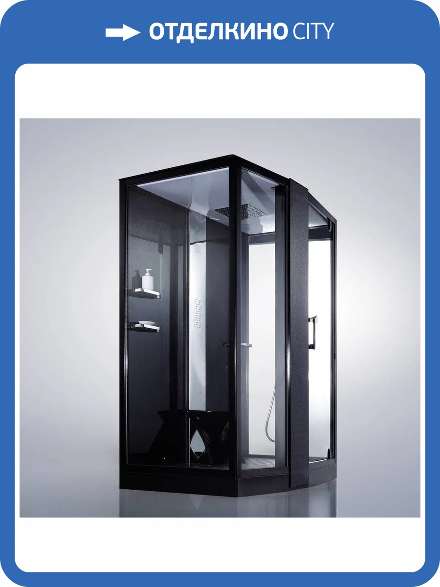 Душевая кабина Orans 89102LBLH черный, 150x100x220 фото 9