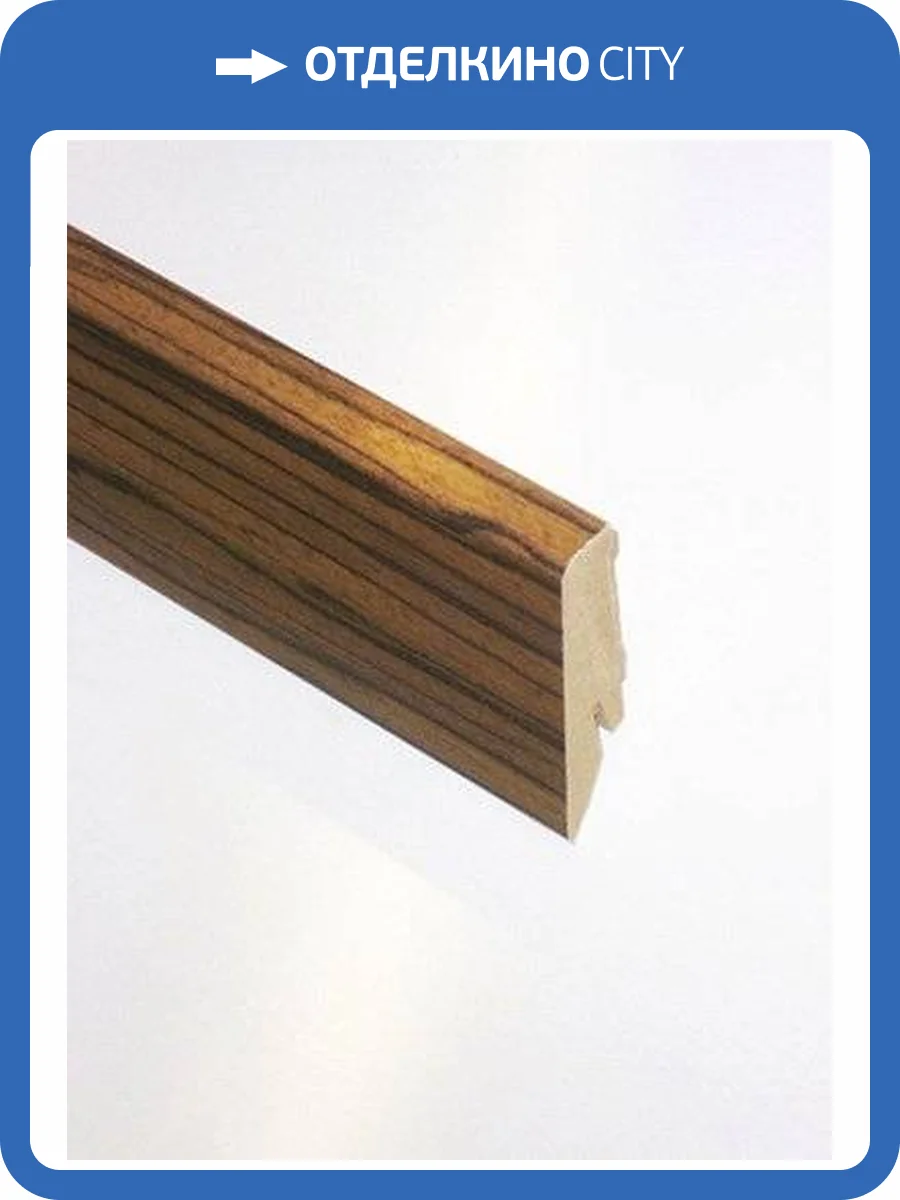 Плинтус Falquon (Фалькон) Ebony Makassar D3689 2400х58х19 фото 2