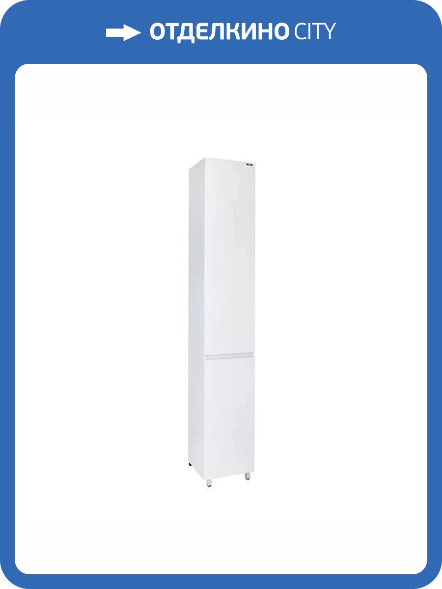 Шкаф-пенал Viant Мальта VMAL300BEL-PEN 300x300x1900 правый, левый белый фото 7