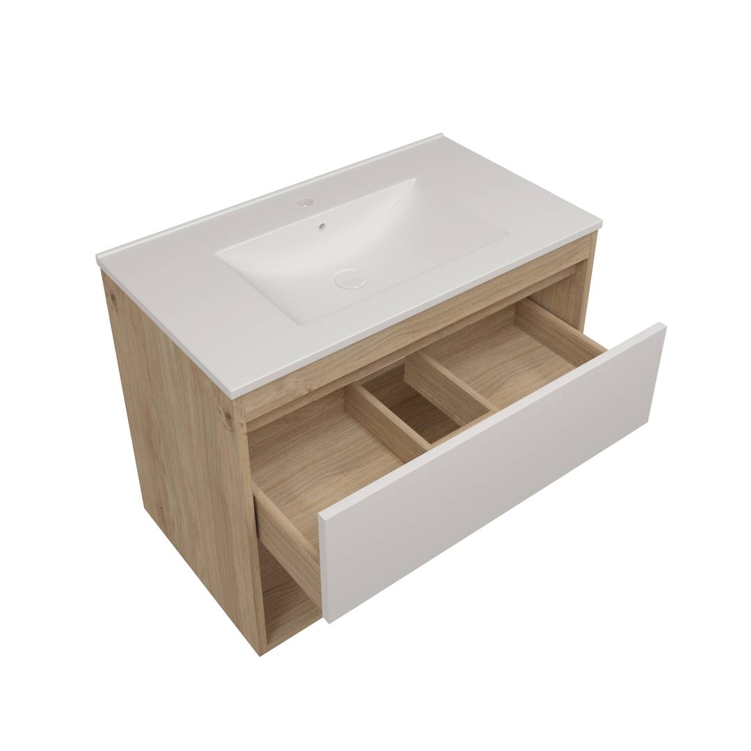 Фасад для тумбы Watersense Milana W00961 белый, 80 см фото 2