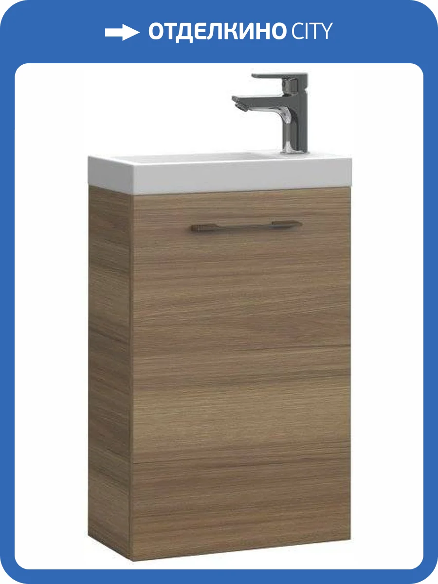 Тумба с раковиной Cersanit Lara 40 орех фото 4