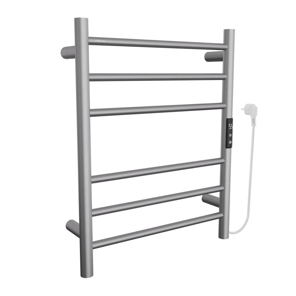 Полотенцесушитель электрический Abber Standard AH4606BST сталь брашированная, 63x50 фото 4