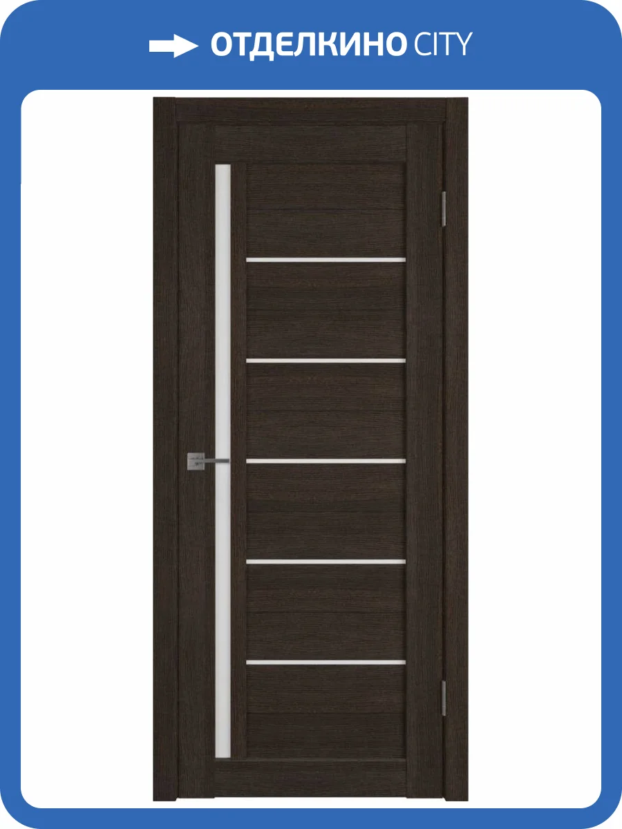 Межкомнатная дверь Владимирская Фабрика Дверей Atum 1 Wenge стекло White Cloud 700x2000 фото 2