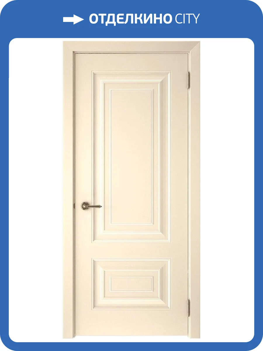 Межкомнатная дверь эмаль Текона СМАЛЬТА-46, глухая, ваниль 600x2000 фото 2