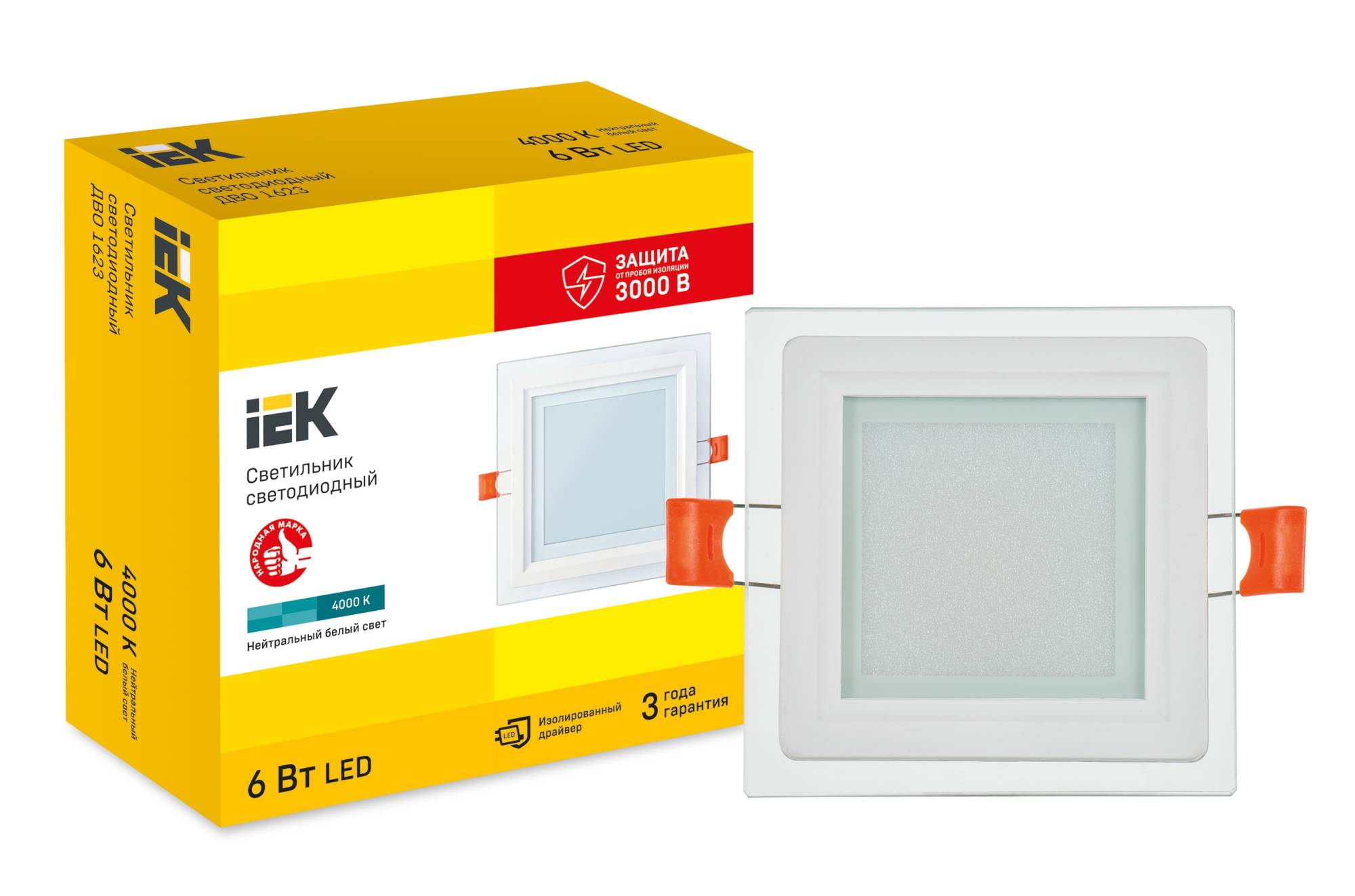 Встраиваемый точечный светодиодный светильник IEK ДВО 1623 LDVO0-1623-06-4000-K01 фото 7