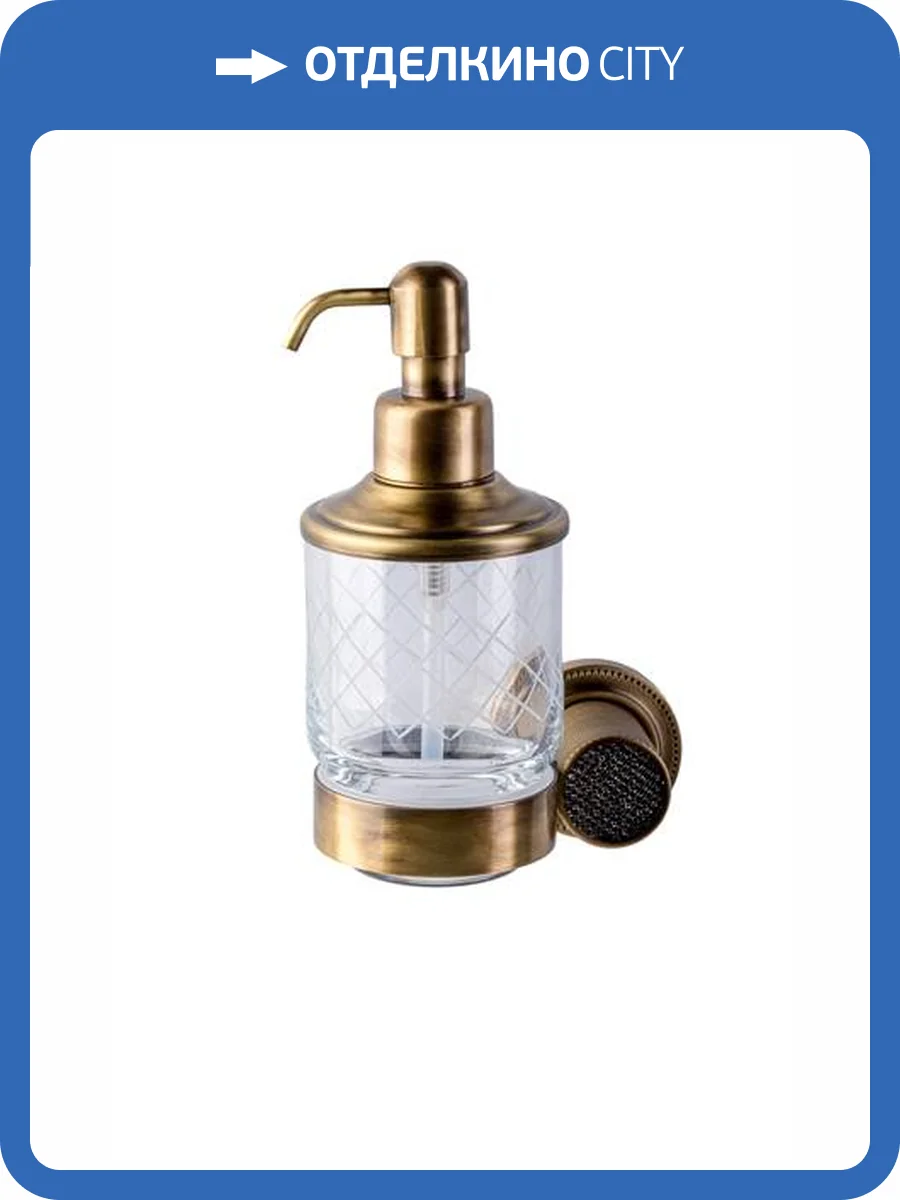 Дозатор Boheme Royal Cristal 10932-BR-B настенный Black BR фото 4