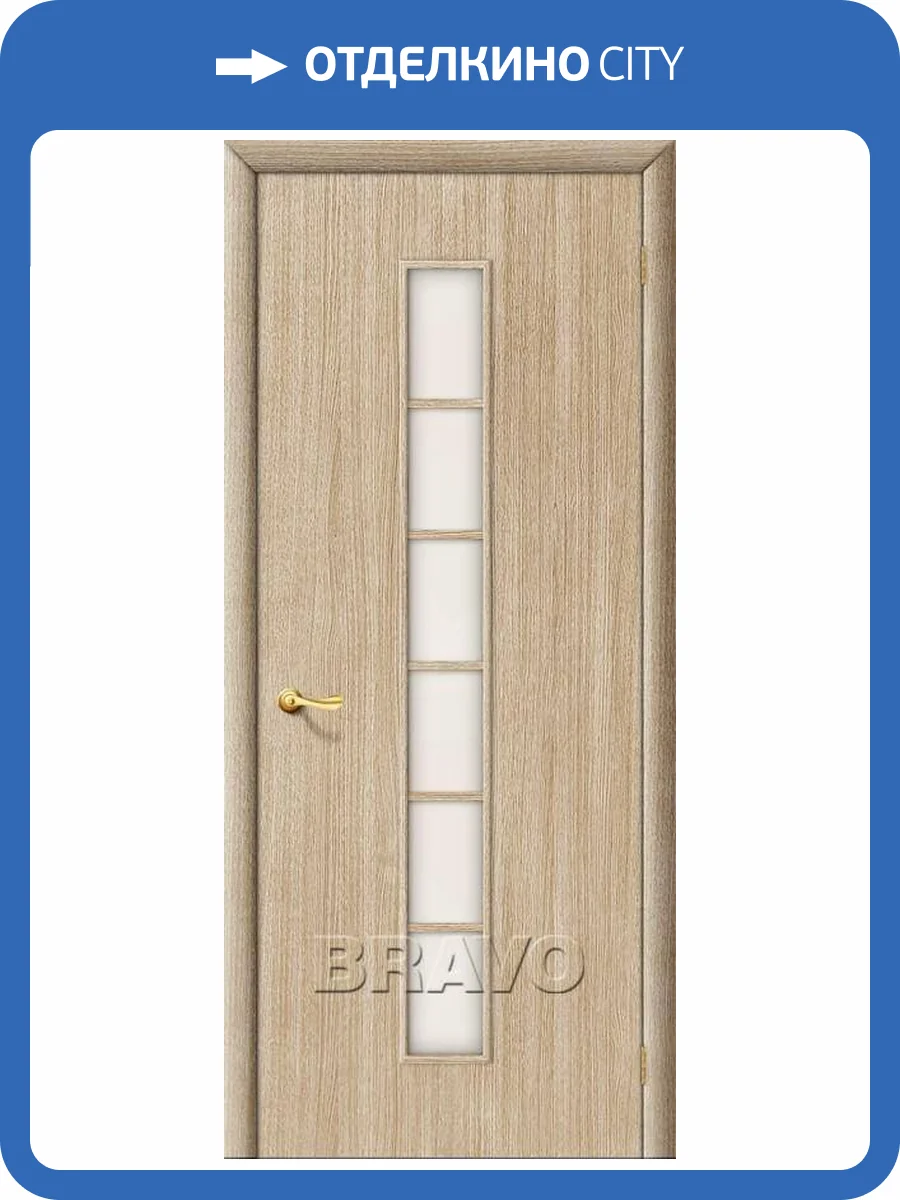 Межкомнатная дверь Bravo 010-0318 2С Л-21 БелДуб 1900x600 фото 3