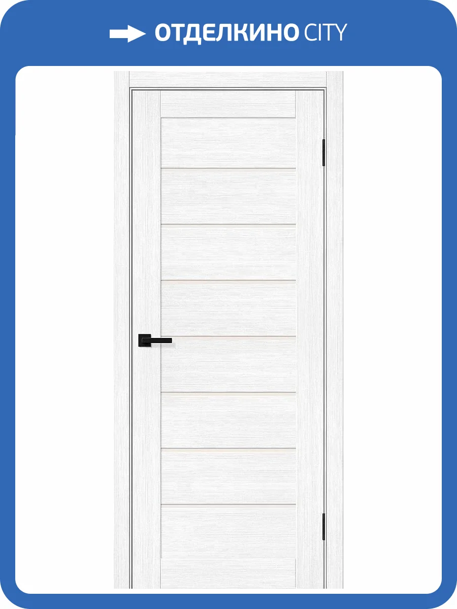 Межкомнатная дверь Bravo Браво-22 полотно Snow Melinga, стекло Magic Fog 600x1900 фото 2