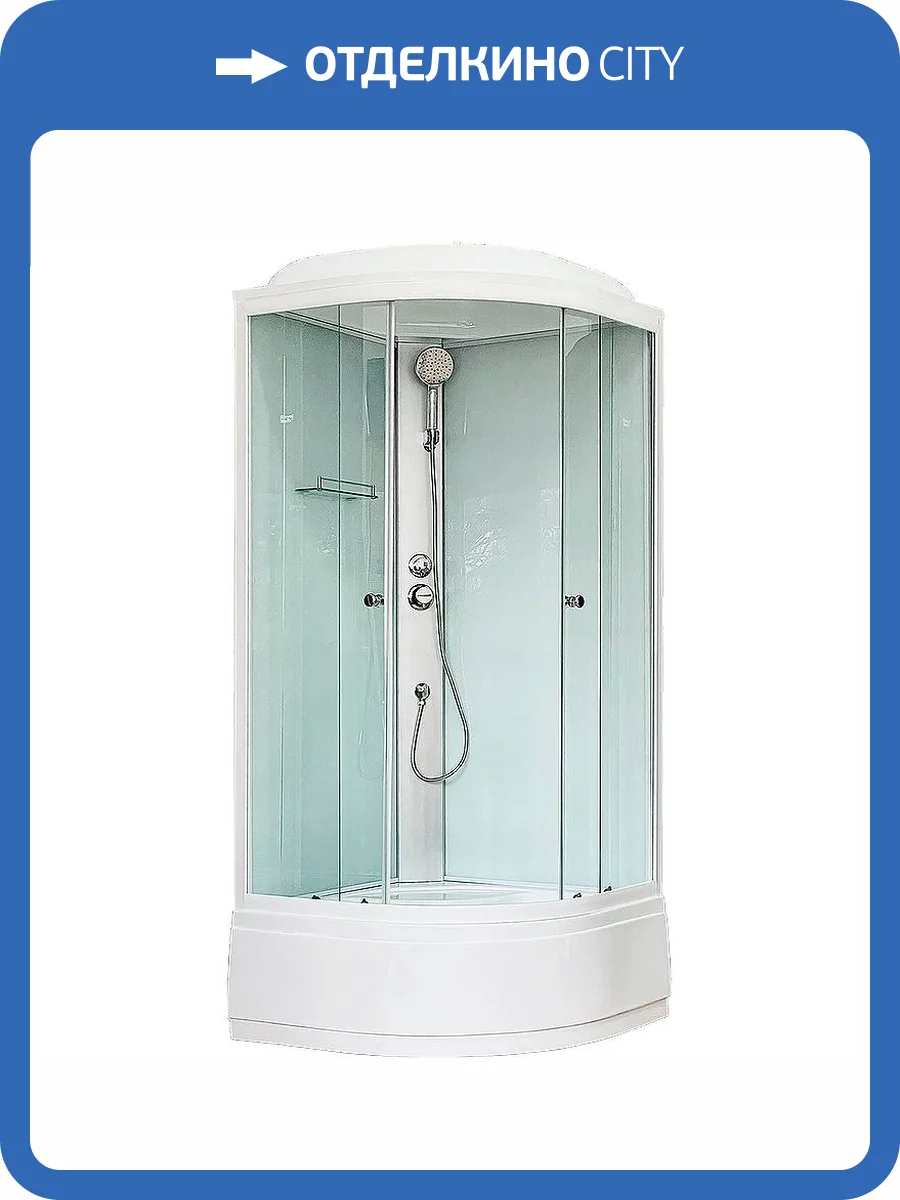 Душевая кабина Royal Bath CK RB90CK5-WT с сиденьем фото 4