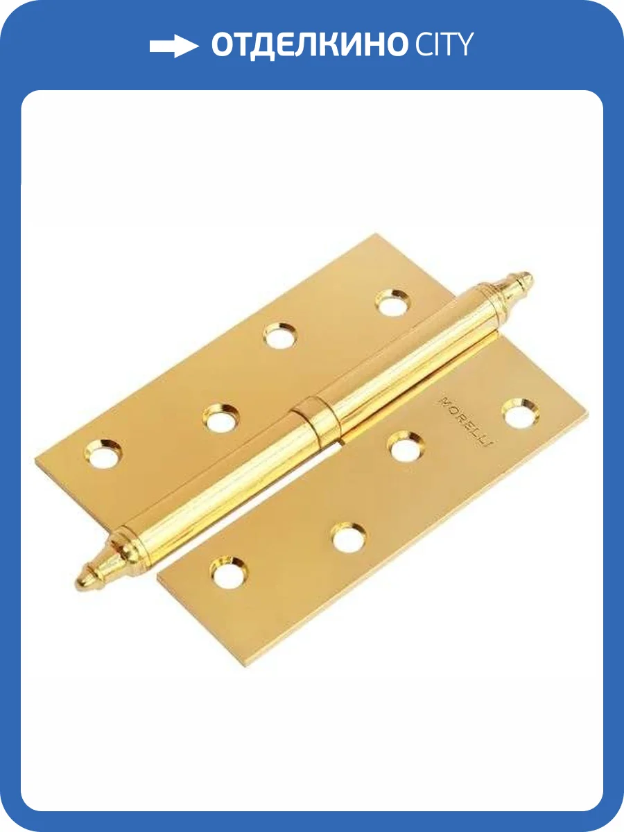 Петля Morelli MSN 100X70X2.5 PG R золото правая, с подшипником фото 3
