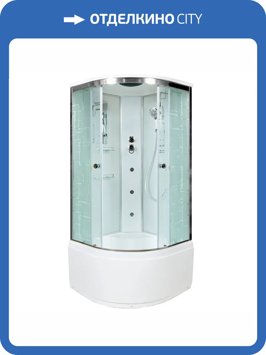 Душевая кабина AvaCan EM5011GM с гидромассажем, 110x110x220 фото 14