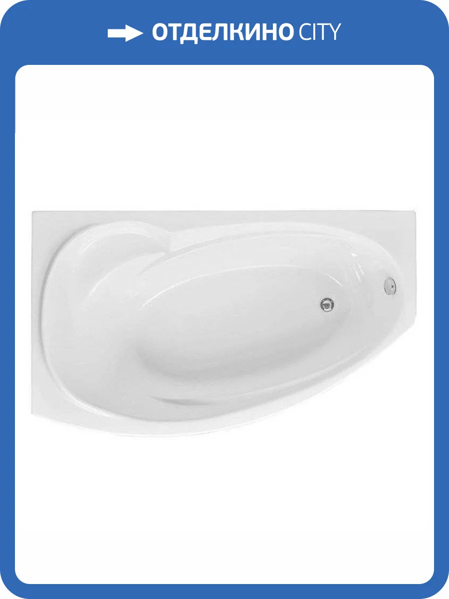 Акриловая ванна Aquanet Jersey 00205405 170x100 левая, с каркасом фото 8