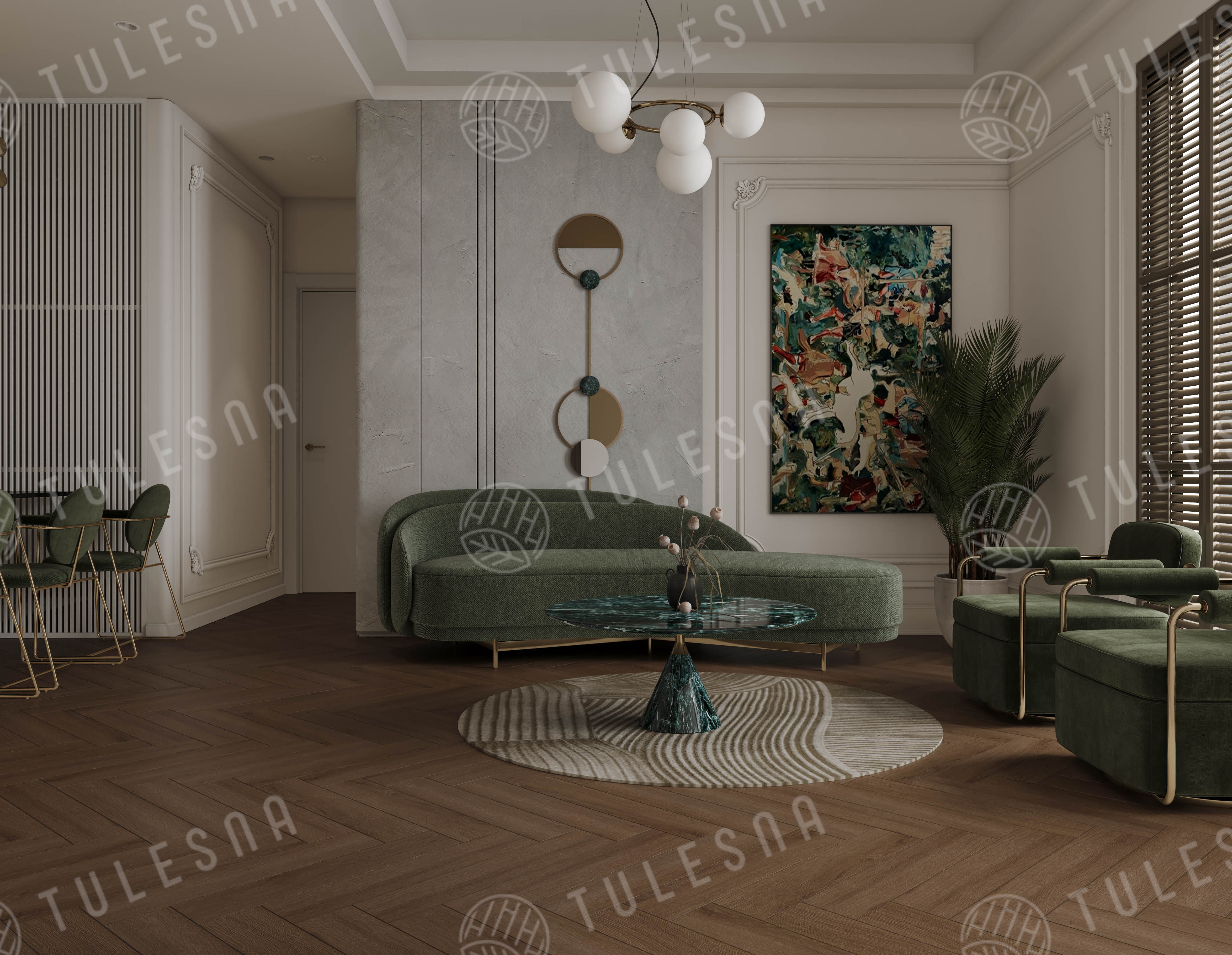 Ламинат Tulesna Селена Паркет (Selene Parquet) 12/34 4V LF504-29 Дарьен 121x605 фото 4