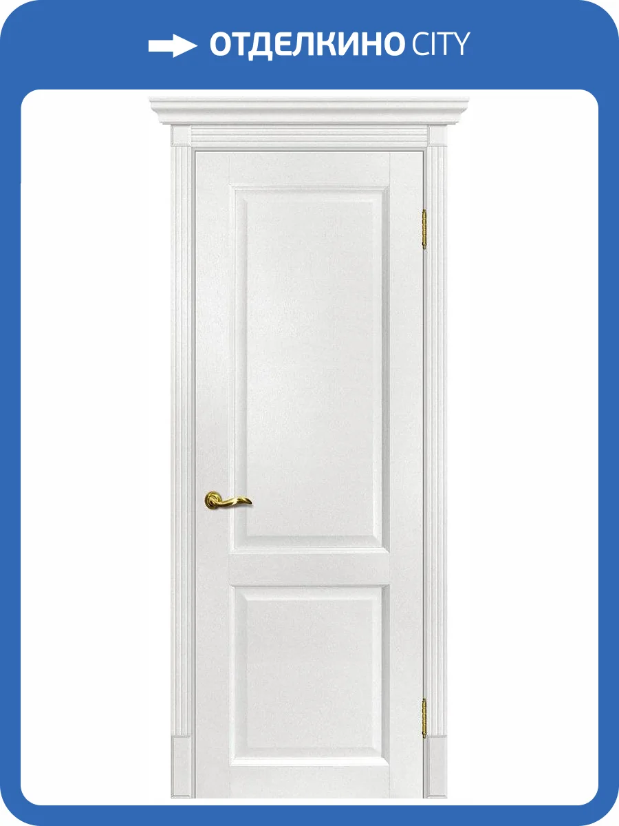 Межкомнатная дверь экошпон Мариам Тоскана-1, глухая, пломбир 600x2000 фото 2