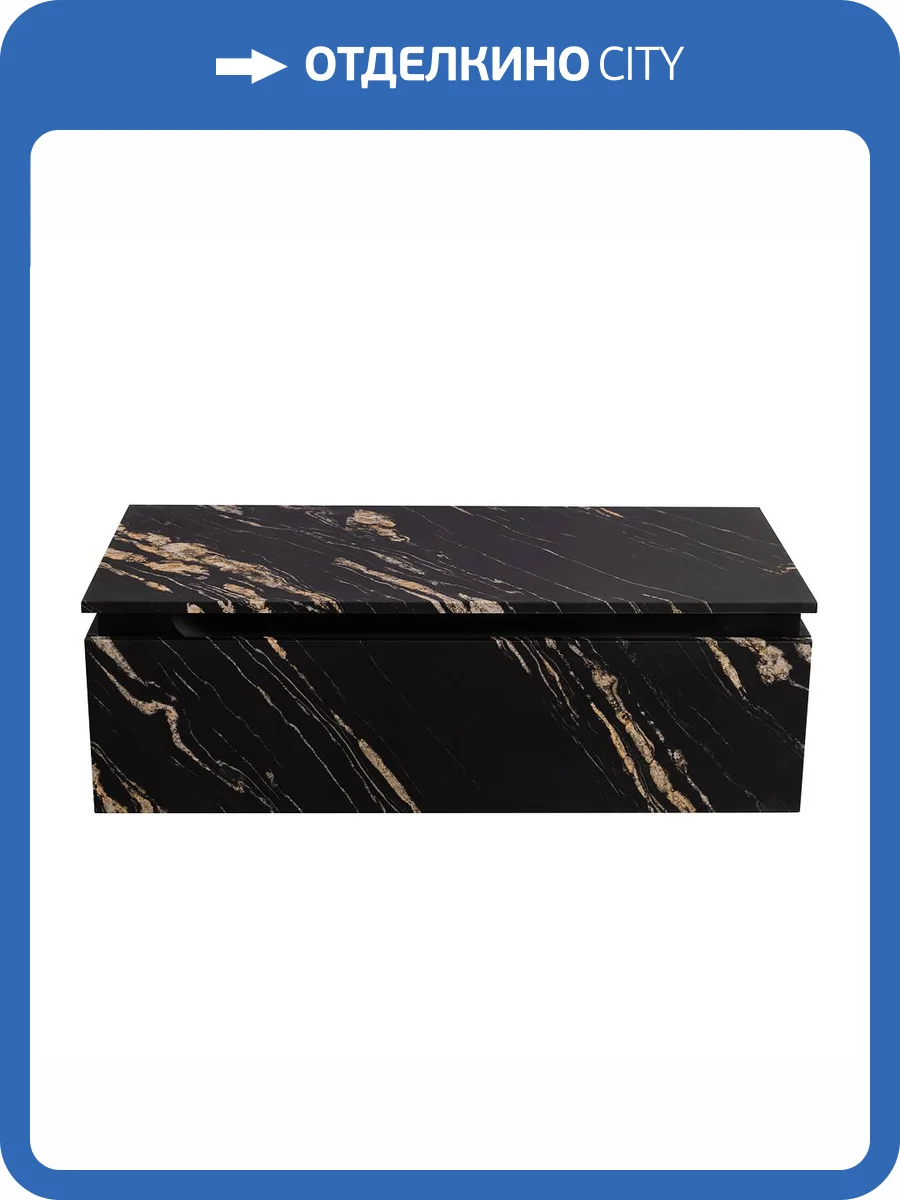 Тумба Cezares SLIDER-1000-1C-PI-NF-P Черный фьюжн, 96.6x48x31.5 фото 5