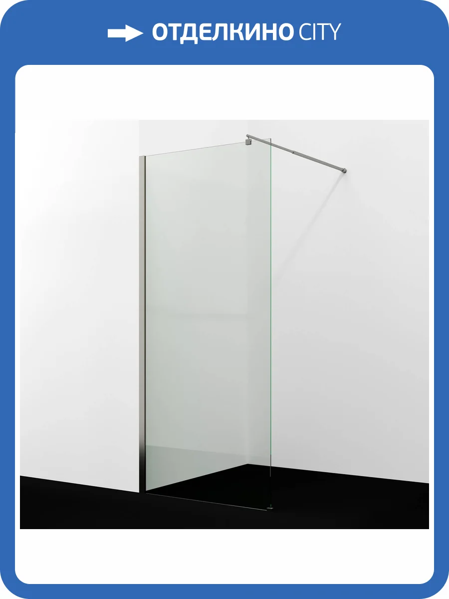 Душевая перегородка Wasserkraft Rur 30W44BN профиль никель, стекло прозрачное, 100x200 фото 4