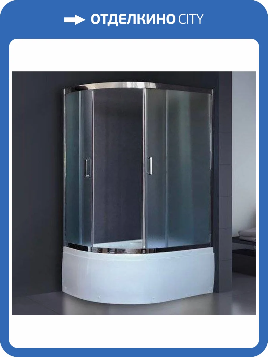 Душевой уголок Royal Bath RB 8120BK-C-CH R, с поддоном фото 7