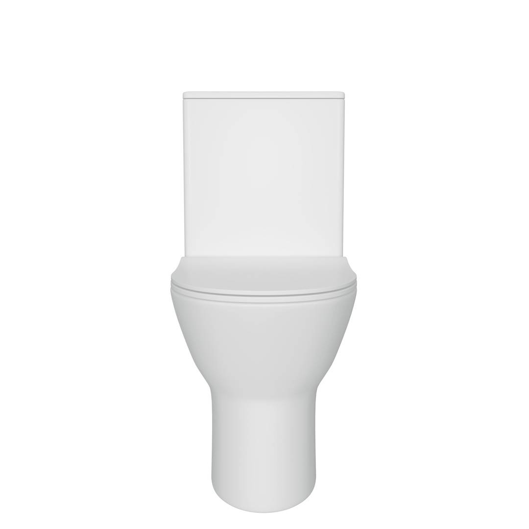 Унитаз-компакт Watersense Belinda W00136 безободковый, сиденье микролифт фото 4