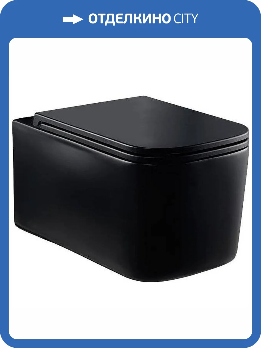 Унитаз подвесной Vincea Ultra VT1-32MB черный фото 7