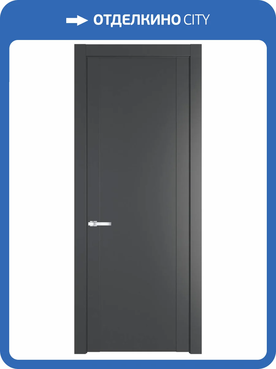 Межкомнатная дверь Profil Doors 1.1 P полотно Графит 800x2000 фото 2