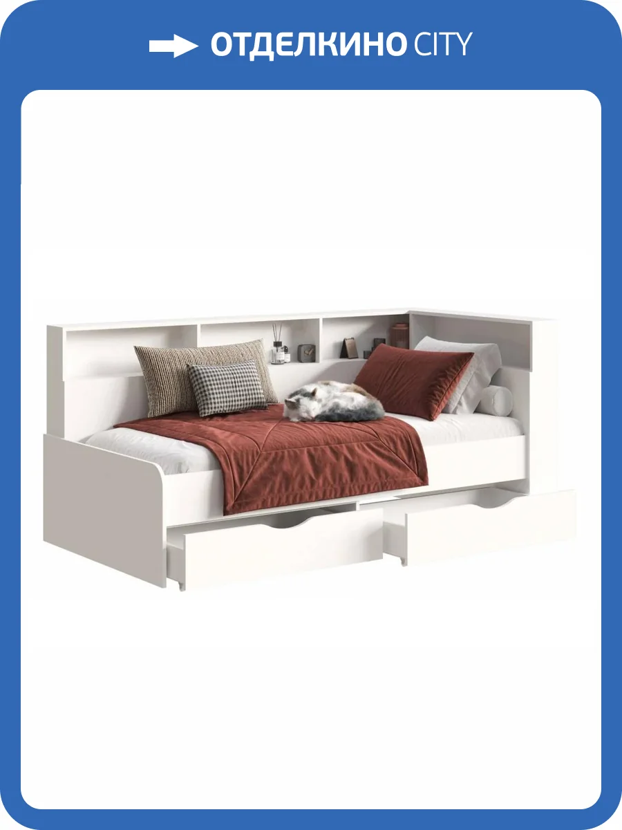 Тахта Woodville Амер 602816 белая 80x190 фото 3