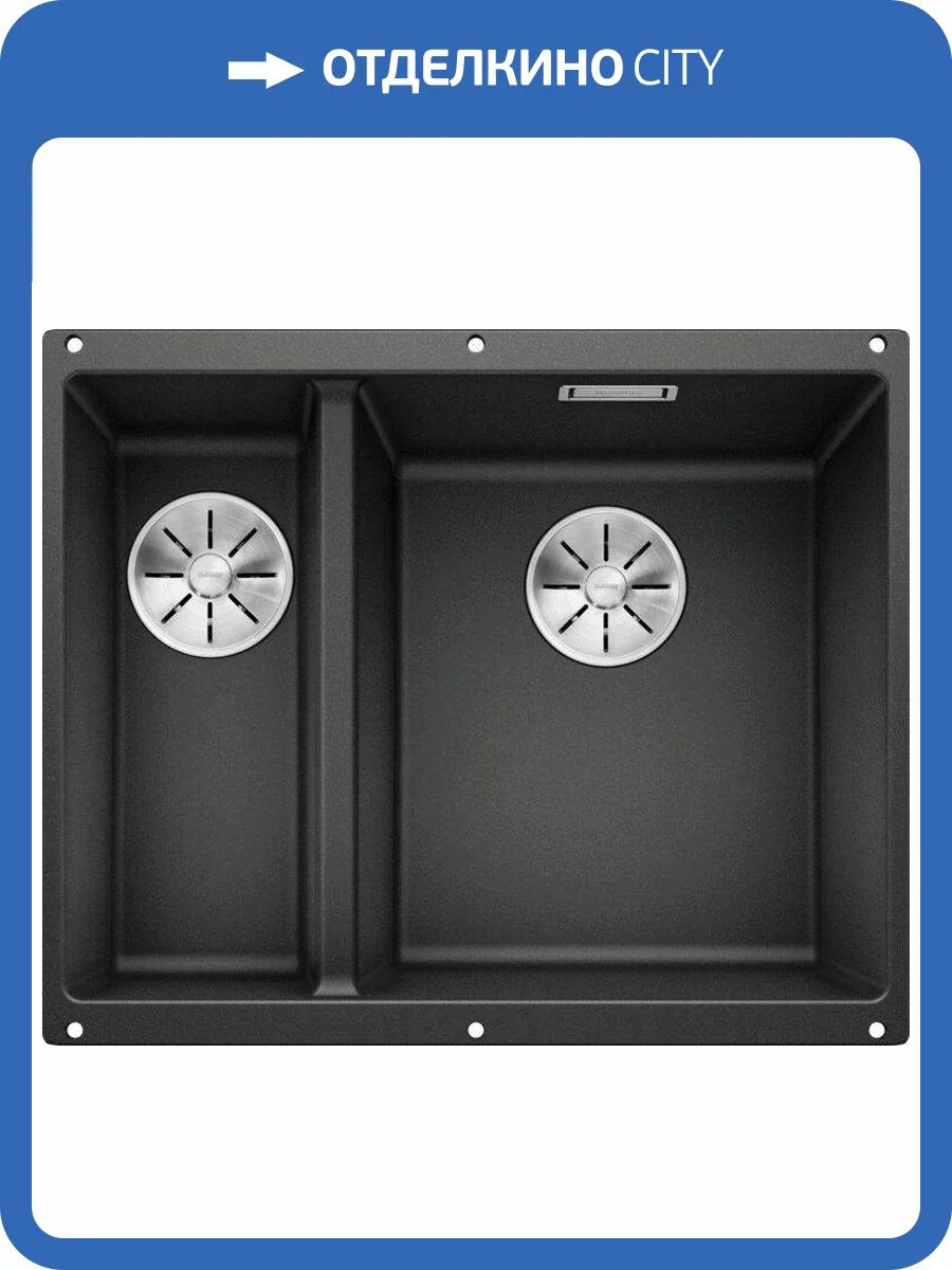 Мойка кухонная Blanco Subline 340/160-U 523558 антрацит фото 8