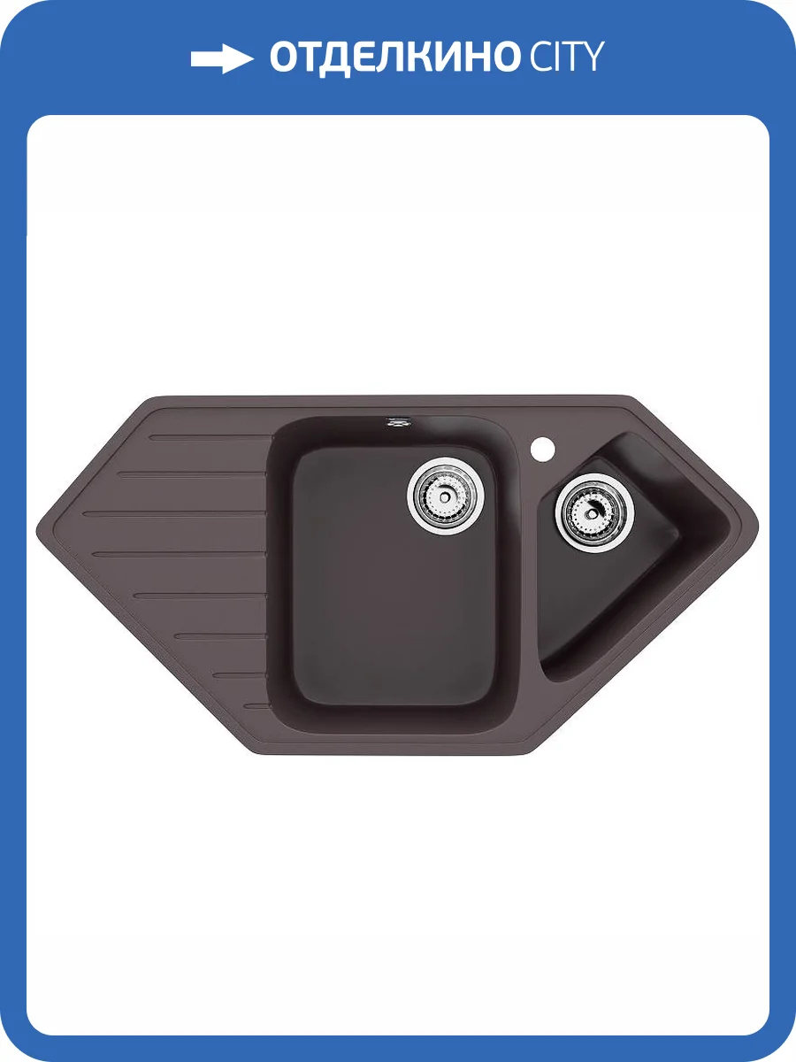 Мойка кухонная Ulgran Classic U-409-345 шоколад фото 4