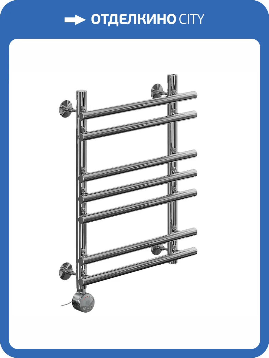 Полотенцесушитель электрический Ника Bamboo ЛБ-1 60/40 левый тэн, хром фото 4