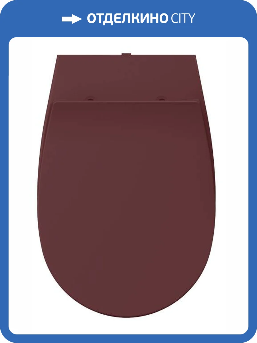 Крышка-сиденье Isvea Sentimenti Neo 40D80543I-S с микролифтом, бордовый матовый фото 5