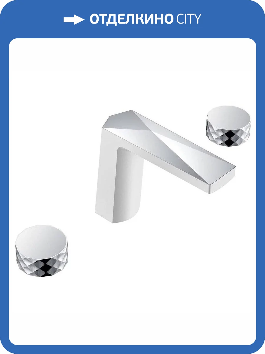 Смеситель для раковины Boheme Venturo 150-WCR-DIAMOND хром, белый фото 6