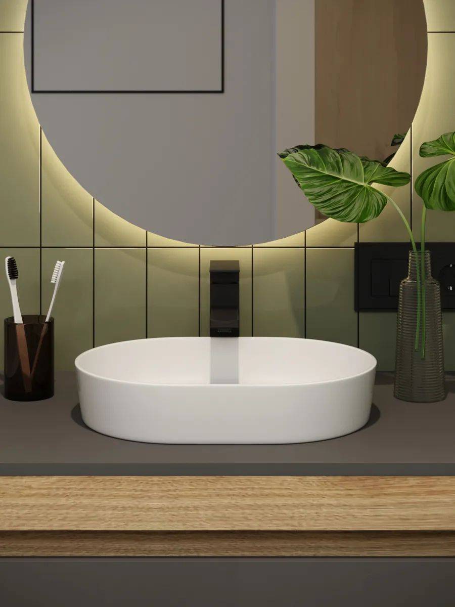 Смеситель для раковины Watersense Eva W00343 черный матовый фото 6