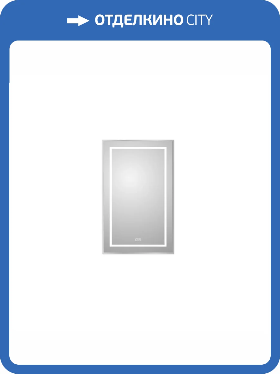 Зеркало BelBagno SPC-KRAFT-500-800-LED-TCH-WARM с подсветкой и подогревом, Сатин фото 7