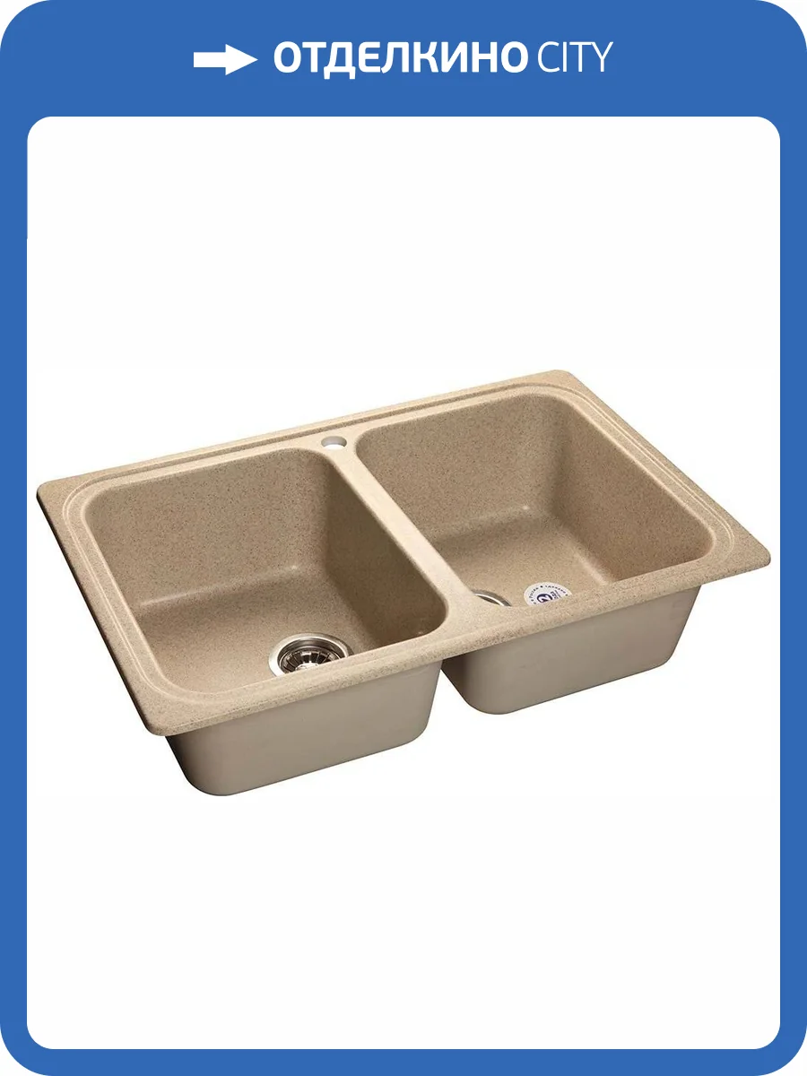 Мойка кухонная GranFest Standart S-780K песочный фото 3