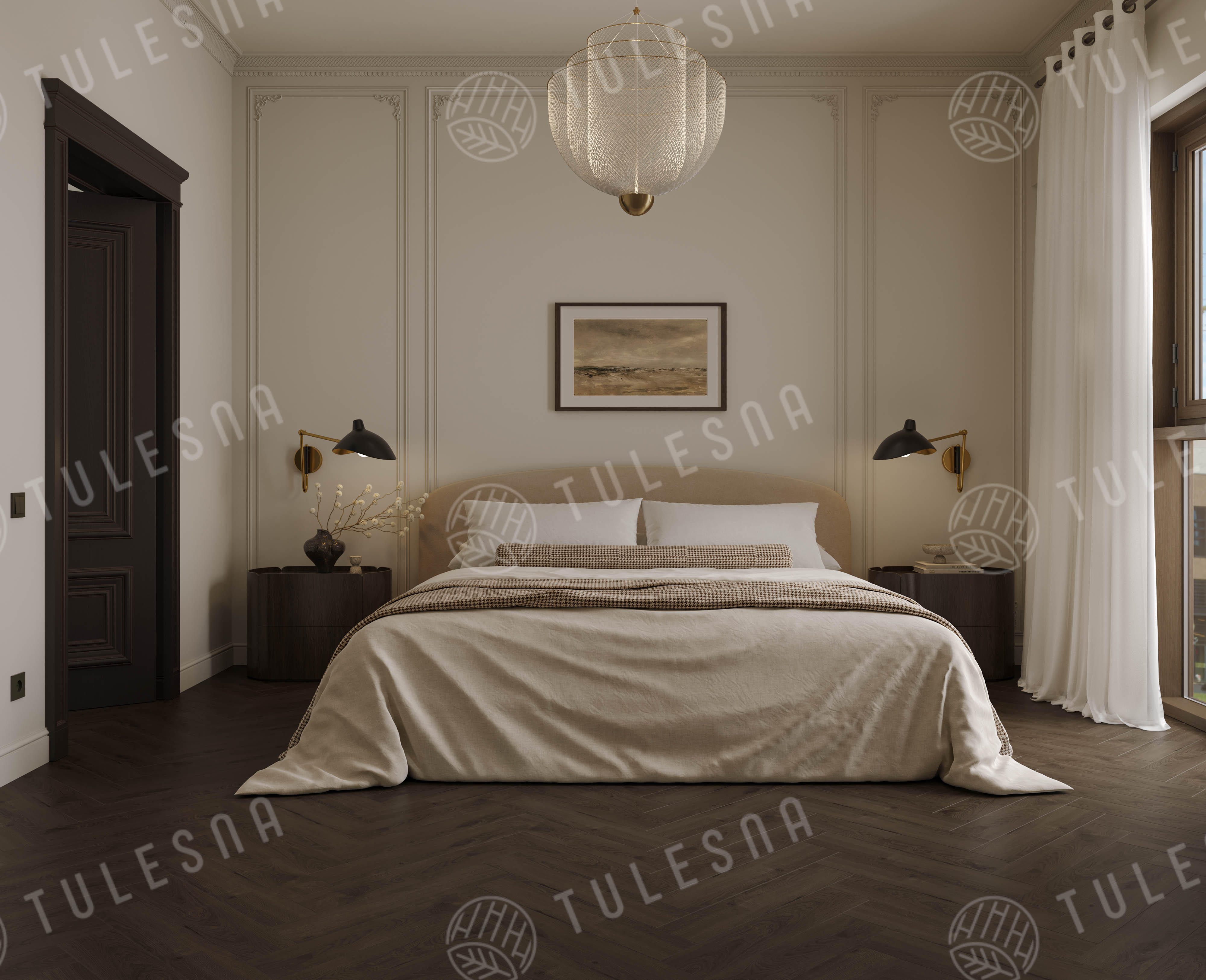 Ламинат Tulesna Селена Паркет (Selene Parquet) 12/34 4V LF504-21 Суматры 121x605 фото 4