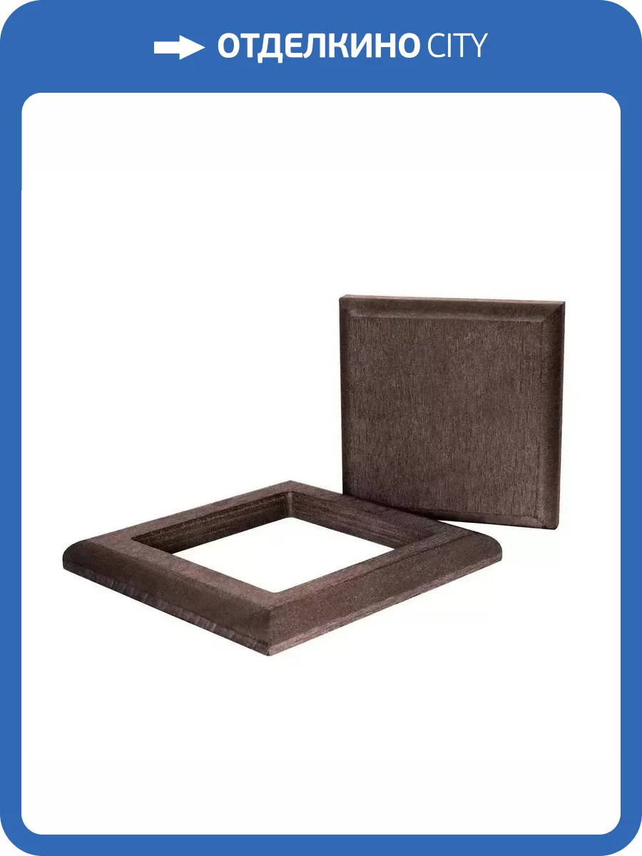 Юбка для столба Polivan Group Singaraja ДПК темно-коричневая 125x125 фото 2