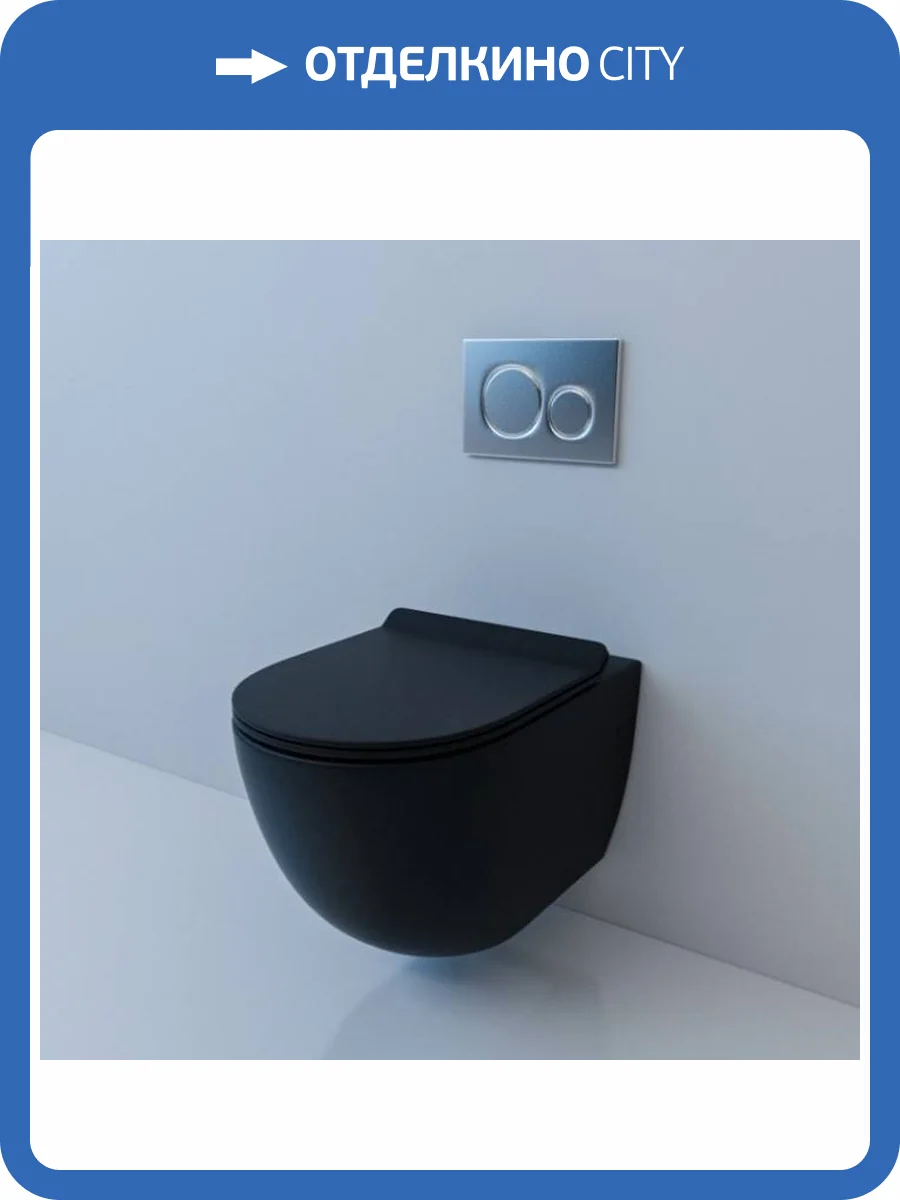 Унитаз подвесной Esbano Fortex ESUPFORTBM черный фото 5