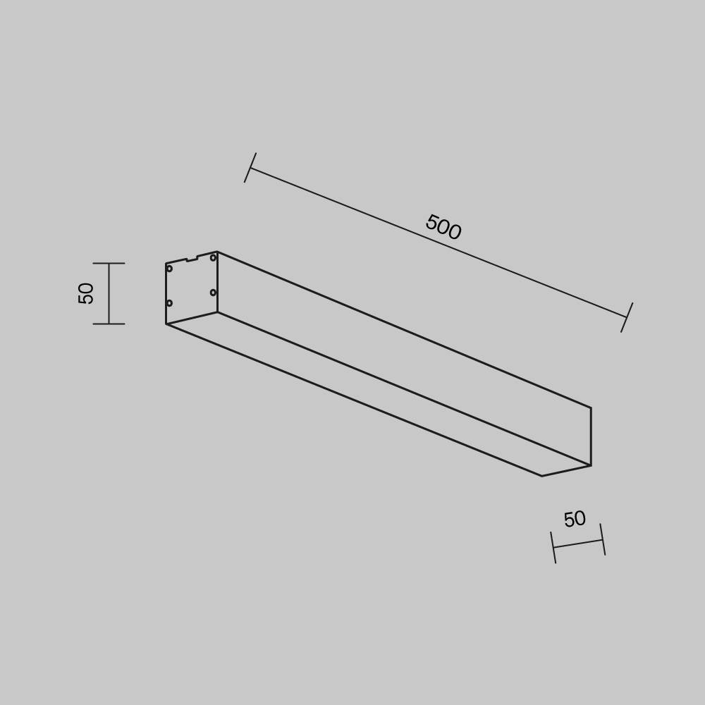 Потолочный линейный светодиодный светильник Technical LL311017 фото 8