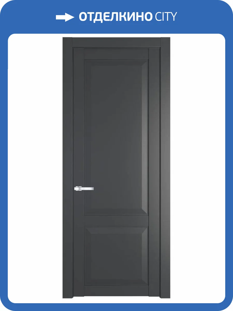 Межкомнатная дверь Profil Doors 1.2.1 PD полотно Графит 600x2000 фото 2