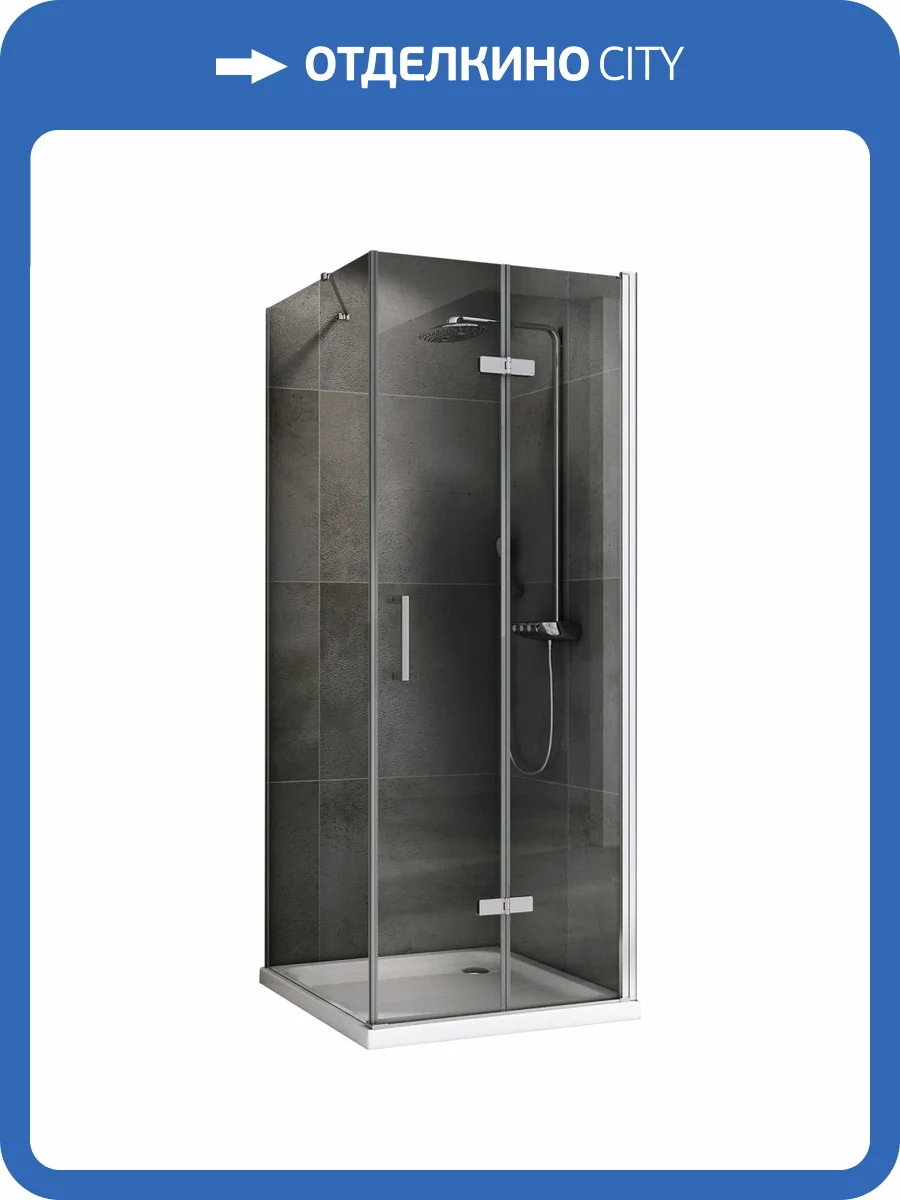 Душевой уголок Abber Zart AG08090P-S101 Хром фото 4