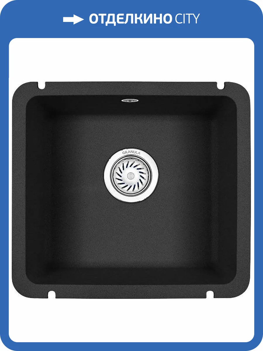 Мойка кухонная Granula GR-3601 черная фото 4