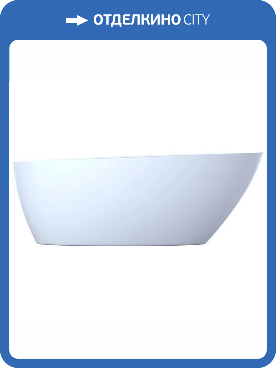Ванна из искусственного камня Фэма Стелла 169x78 белая матовая фото 5