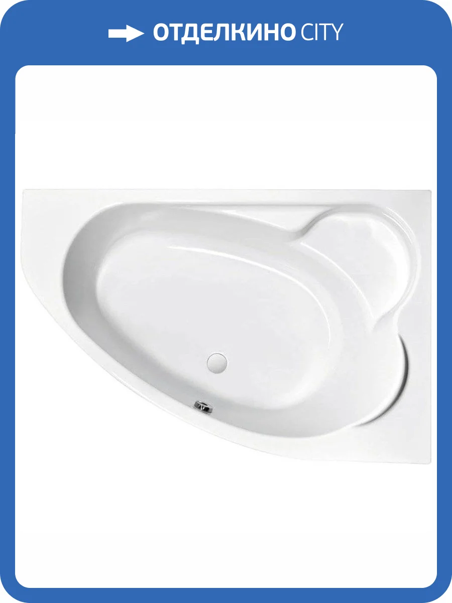 Акриловая ванна Cersanit Kaliope 170x110 правая, с каркасом фото 3